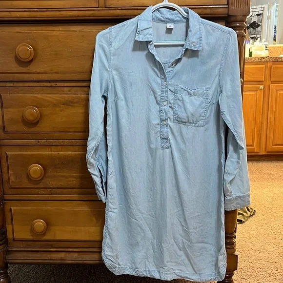 old navy denim jumper dress Old navy denim jumper dress